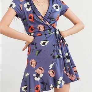 Floral wrap dress